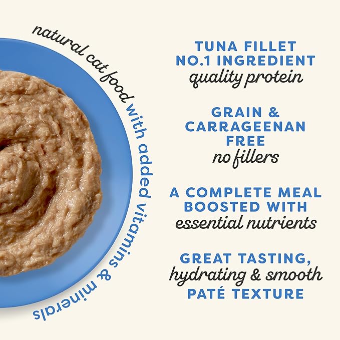 Applaws Vitality Wet Cat Food Paté, Natural Canned Cat Food, Wet Food for Cats with Added Vitamins and Minerals, Grain Free, Carrageenan Free, Fish Variety Selection Paté (12 Count, 2.47 oz Cans)-PawvioPets