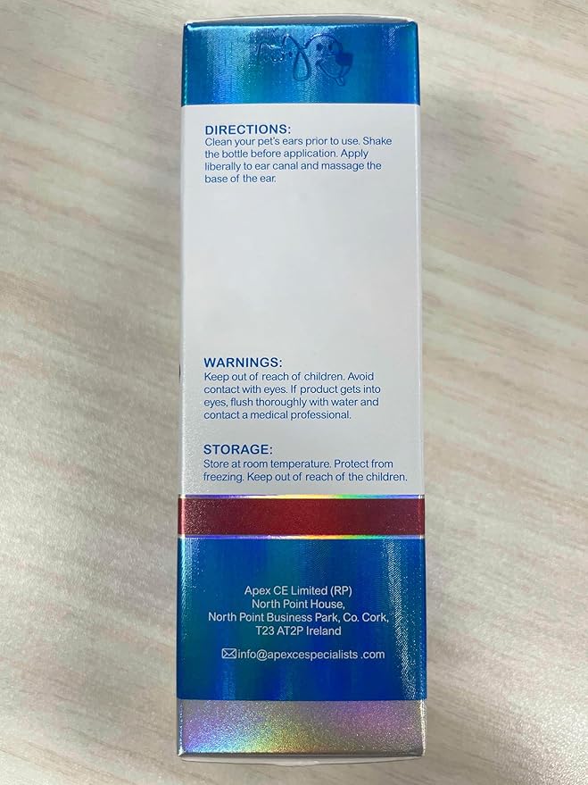 Dog Ear Infection Treatment, Cat & Dog Ear Cleaner for Itchy Relief, Antiseptic,Waxing,Cleansing, Ear Mite Treatment for Dog Cats, Yeast Ears Infection Treatment for Dogs, 2.02fl.oz-PawvioPets