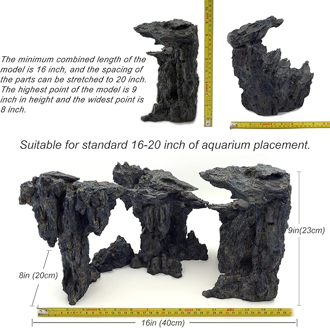 Fish Tank Decor Rocks.Aquarium Decoration Model.Easy and Quick Solution for Aquascaping.(Cave of Gods)-PawvioPets