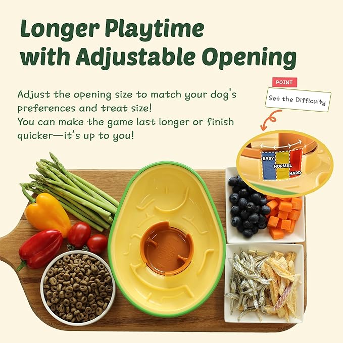 Avocado Non-Spill Treat Dispensing Wobble Toys for Dogs-PawvioPets
