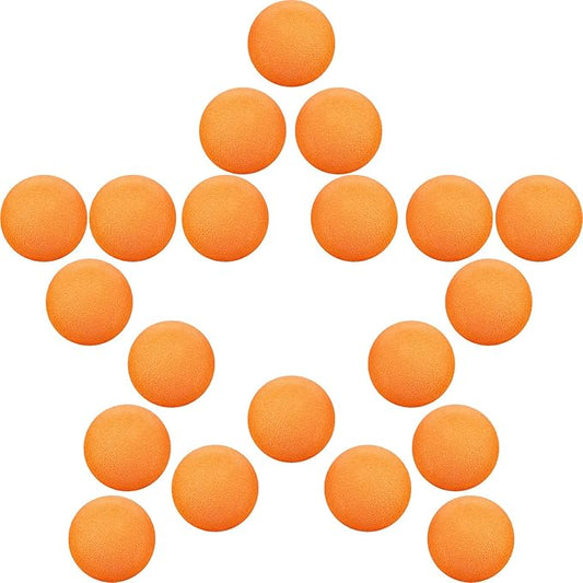 Frienda 24 Pieces Refill Balls Soft Orange Foam Balls Refills Approx 1. 1 Inch in Diameter, Soft Small Light Cat Ball Toys-PawvioPets