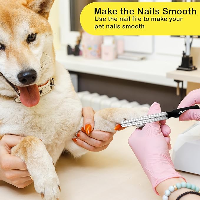 Candure Dog Nail Clippers for Pet Grooming - Professional Cat Nail Trimmers Suitable for Small to Medium Breeds with a Safety Guard & Nail File-PawvioPets