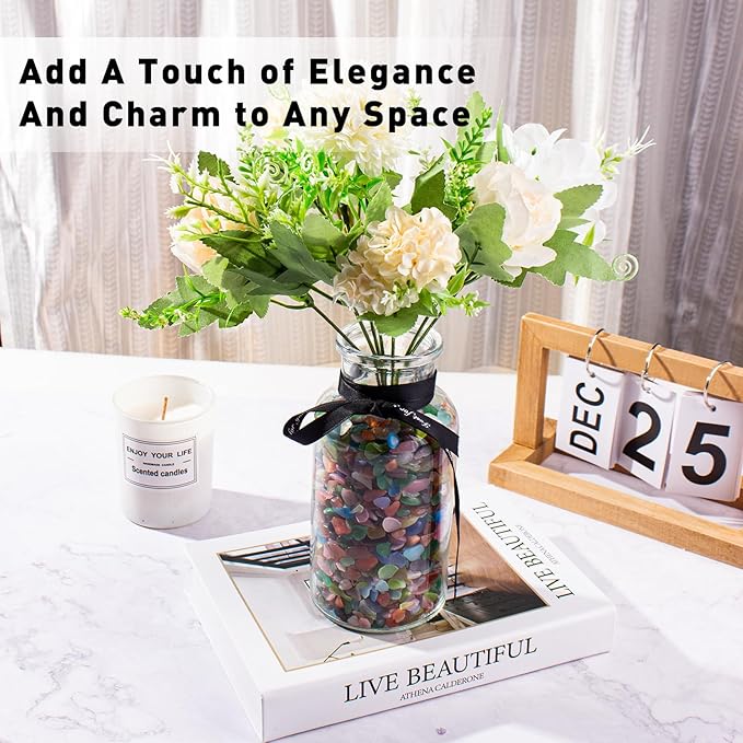 3 Lb Cat Eye Stones Aquarium Gravel Rocks for Fish Tank, Fish Tank Rocks Gravel Betta Fish Colorful Marbles for Vases Filler, Garden and Fish Tank Decoration-PawvioPets