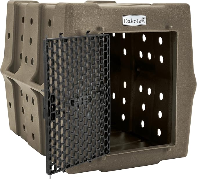 Dakota 283 Crate - Canine Rough and Tough Economy Kennel (Coyote Granite, Large)-PawvioPets