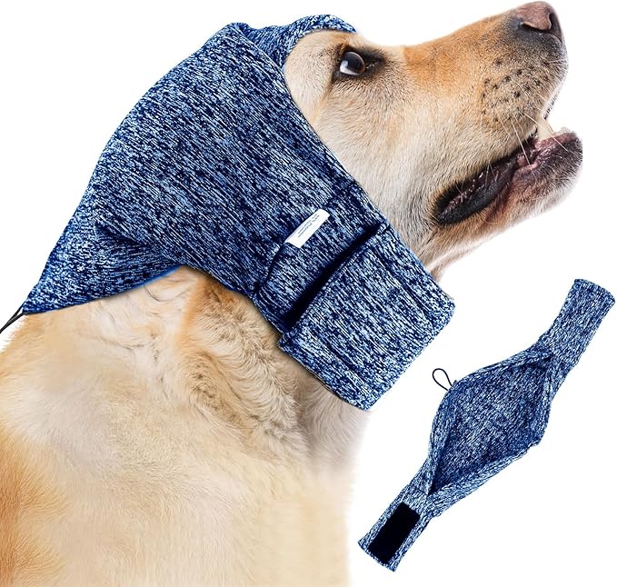 Dog Noise Cancelling Ear Muffs No Flap Ear Wraps for Dogs-PawvioPets