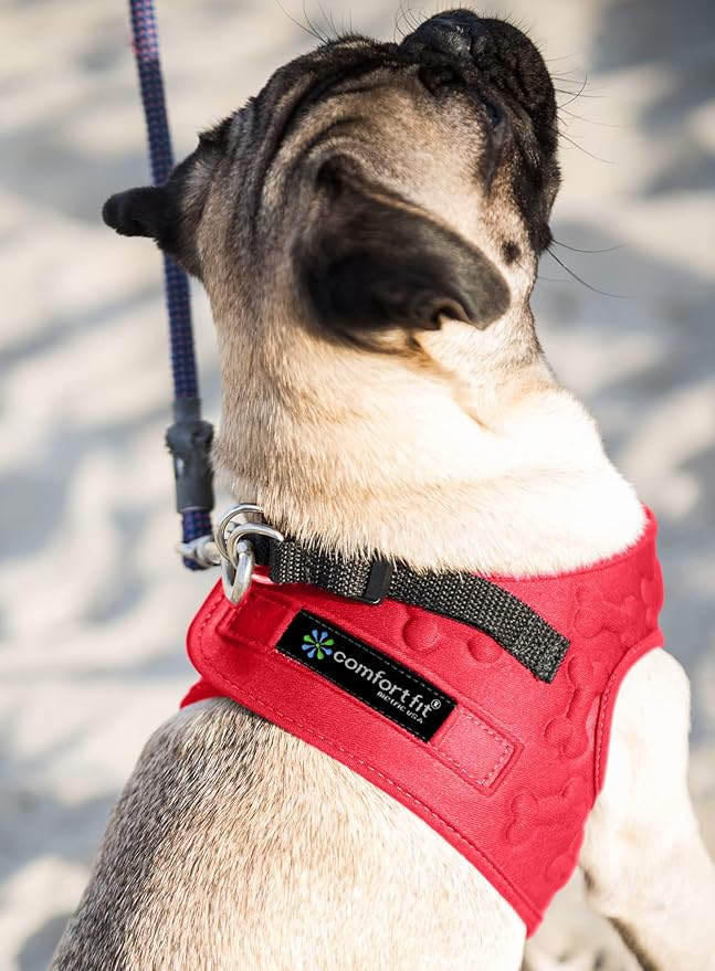 Comfort Fit Dog Harness No Pull No Escape Harness Adjustable Buckles Soft Padded Reflective Choke Step in Dog Vest with Easy Control Handle for Small Medium Large Dogs & Puppies-PawvioPets