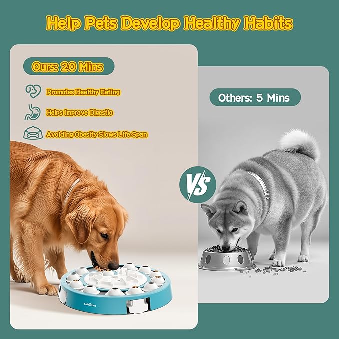 Dog Puzzle,Level 4 in 1 Interactive Toy for Smart Dogs, Multi-Stage Play, Puzzle Toys for Dogs, Cognitive Dog Puzzle Feeder for Slow Eating & Mental Stimulation-PawvioPets