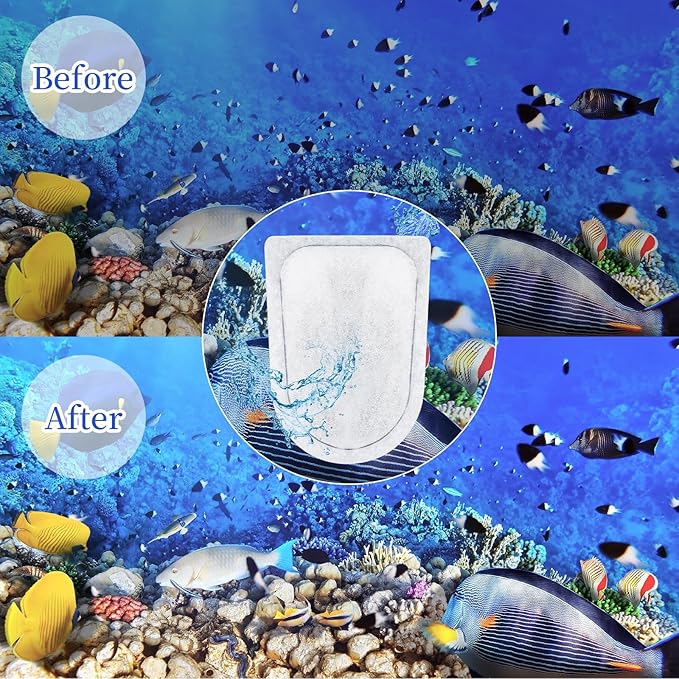 10 Pack EX Filter Cartridges Aquariums, Compatible with Whisper EX30/EX45/EX70 Filters,Large Carbon Filter Cartridges-PawvioPets