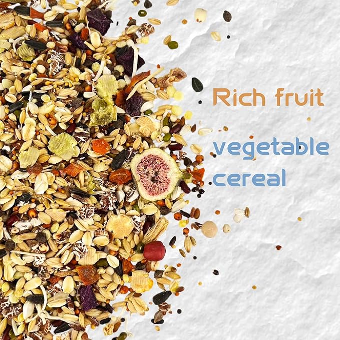 Garden Fruit & Vegetable Hamster Food Mix Natural Small Pet Food Made for Hamsters 1LB Critical Care Healthy Dwarf Hamsters Feed New Packaging-PawvioPets