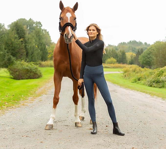 Equinavia Valkyrie Soft Ultra Fleece Padded Adjustable Breakaway Horse Halter - Black/Black - Horse-PawvioPets