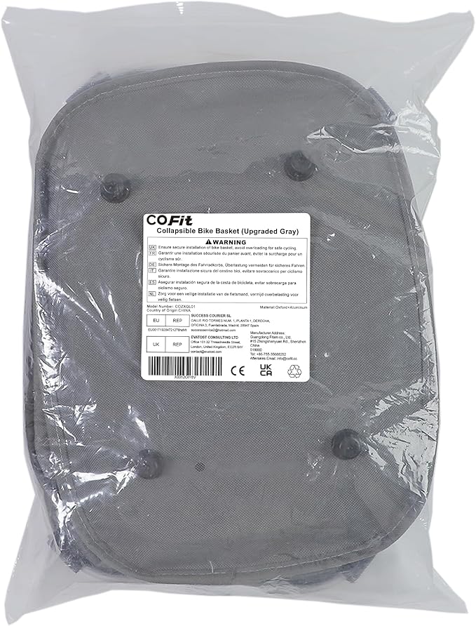 COFIT Detachable Bike Basket, Multi-Purpose Bicycle Handlebar Basket for Pet, Shopping, Commuter, Camping and Outdoor-PawvioPets