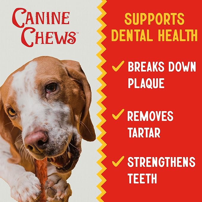 Canine Chews 8-9" Beef Basted Thick Rawhide Retriever Rolls - Pack of 25 Beef-Flavored Long-Lasting Dog Rawhide Chews - Protein-Dense Jumbo Rawhide Bones For Large Dogs - Treats for Aggressive Chewers-PawvioPets