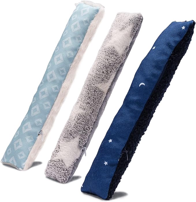 Furhaven 3-Pack Catnip Plush Cat Kicker Toy - Catnip Bags Included - Durable & Washable - Space Print, Set of 3-PawvioPets