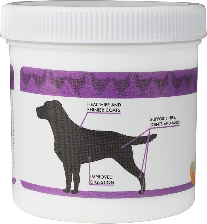 Eggshell Membrane Collagen for Dogs - Non-Gelatin and Non-Bone Marrow Based, All Natural Premium Dog Collagen Powder from Eggshell Membranes: Supports Pet HIPS, Joints, Nails, Fur and Digestion.-PawvioPets