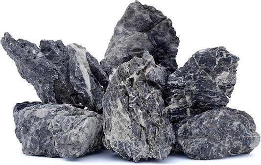 6-8 Inches Natural Seiryu Stone 6 PCS Aquarium Rocks for Aquascaping, Aquarium Landscaping, Terrariums, Fish Tank Decoration, Vivariums, Paludarium, Reptile and Amphibian Enclosures-PawvioPets