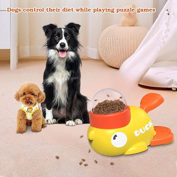 Dog Interactive Treat Dispenser Toy, Food Puzzle Slow Feeder-PawvioPets
