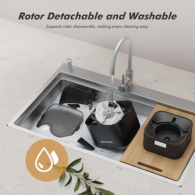 Automatic Cat Feeder - Nityers 4L Timed Cat Dry Food Dispenser, Programmable Portion Size,1-6 Meals Per Day, Dual Power Supply, Detachable Washable, Auto Pet Feeder for Cats and Small Dogs-PawvioPets