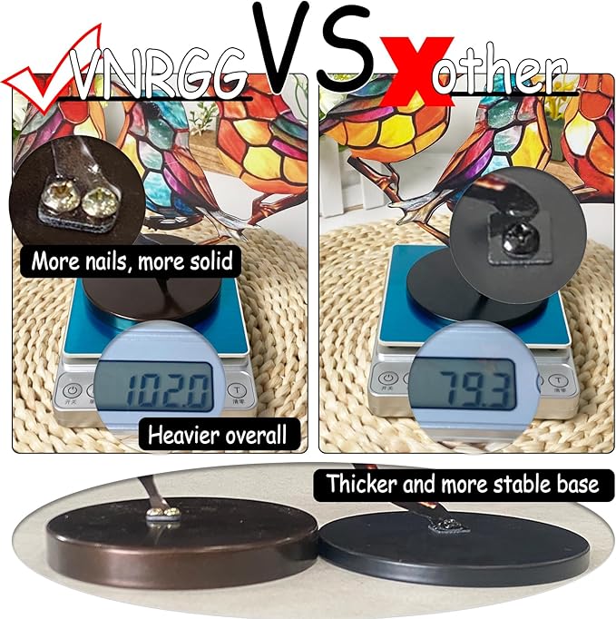 3Birds on a Branch, Metal Desktop Decorations, Home Bird Decorations for Office, Window, Aviary, Garden, Gifts for Bird Lovers, Boxed Set.-PawvioPets