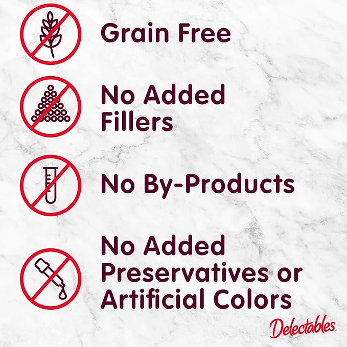 Delectables Squeeze Up Non-Seafood Variety Pack, Creamy Squeezable Puree, Lickable Wet Cat Treats, Grain Free, No Added Fillers, No By-Products, No Added Preservatives, 0.5 Ounces Tube, 54 Tubes Total-PawvioPets