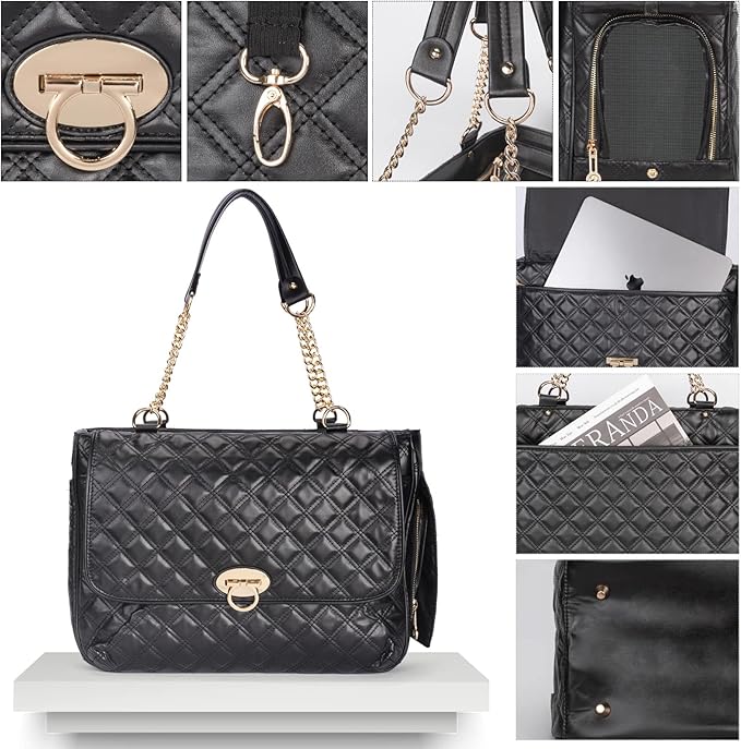 Fashion Pet Carrier Dogs Cat Small Animals Purse Bag, Leather Pet Carriers Dog Puppy Kitten Tote Travel Handbag TSA Airline-Approved-PawvioPets