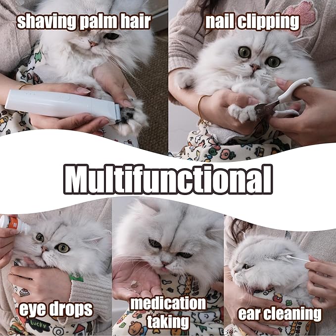 35.5" Cat Grooming Wrap Cat Wrap for Cutting Nails Cat Restraint for Nail Clipping Cat Swaddle Wrap Cat Burrito Wrap XL(Within 22lbs) Anti-Scratch Anti-Escape Multifunctional Pet Tool-PawvioPets