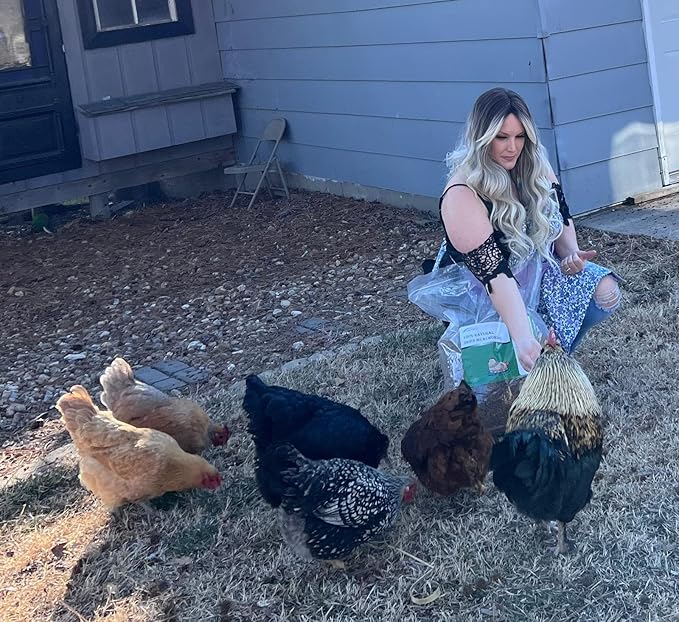 10lbs Dried Mealworms - Premium Non-GMO Chicken Feed, Nutritious High Protein Meal Worms- Food and Treats for Laying Hens, Wild Birds, Ducks, Chicken-PawvioPets