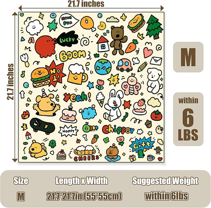 21.7" Cat Grooming Wrap Cat Wrap for Cutting Nails Cat Restraint for Nail Clipping Cat Swaddle Wrap Cat Burrito Wrap M(Within 6lbs) Anti-Scratch Anti-Escape Multifunctional Pet Tool-PawvioPets