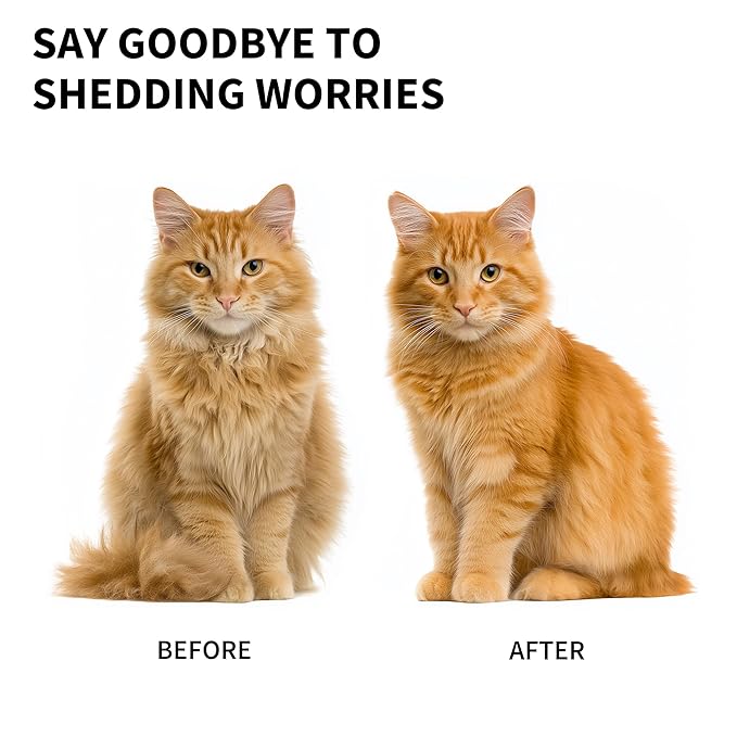 Dog Brush for Shedding, Deshedding Grooming Tool for Dogs & Cats, Pet Hair Remover, Cat Deshedding Comb, Professional Grooming Tool, Easy to Clean, Pet Grooming Brush for Dogs and Cats-PawvioPets