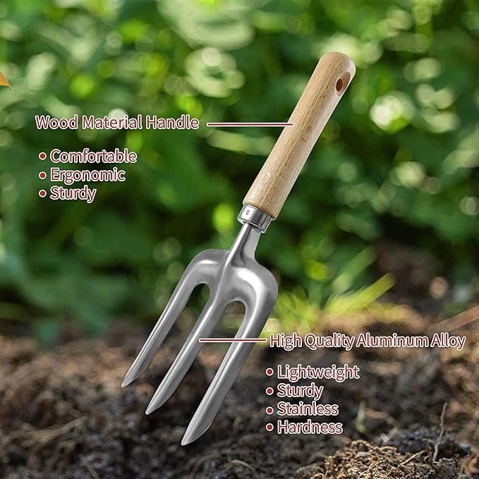 41-Piece Premium Gardening Tool Set, Stainless Steel Heavy Duty Gardening Tool Kit, with Non-Slip Rubber Grip, Storage Tote Bag, Outdoor Hand Tools, Ideal Gardening Gifts for All (Green)-PawvioPets