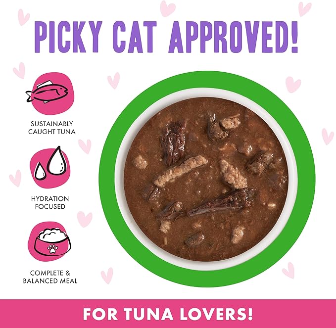 B.F.F. OMG - Best Feline Friend Oh My Gravy!, Tuna & Lamb Lights Out with Tuna & Lamb, 5.5oz Can (Pack of 8)-PawvioPets