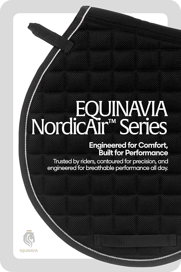 Equinavia Svalbard NordicAir™ Tech All Purpose Saddle Pad | Breathable Micromesh | Contoured Shape-PawvioPets