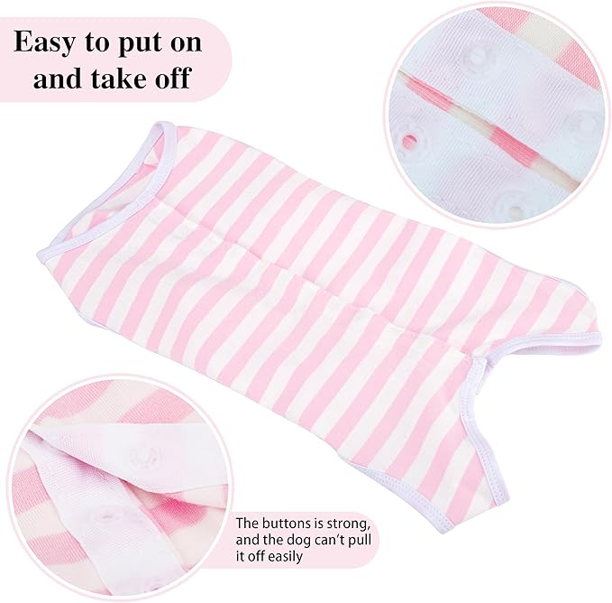 Comprehensive Post-Surgery Dog Recovery Suit: Premium Cotton Protective Wound Care Shirt for Puppies, Cats, and Small Pets - Ensuring Ultimate Comfort, Unrestricted Mobility M-PawvioPets