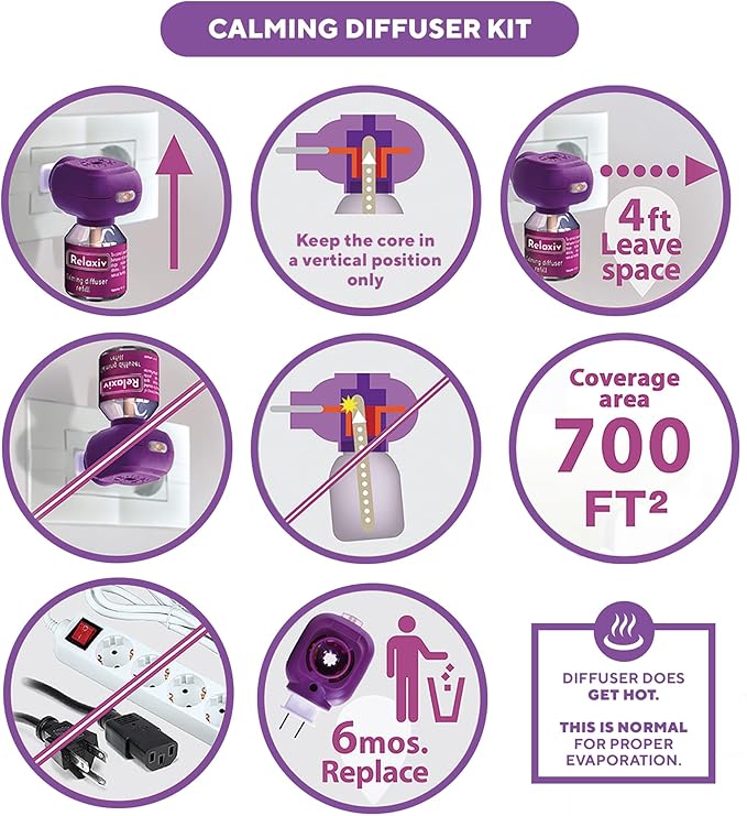 Beloved Pets Cat Calming Diffuser & Pet Anti Anxiety Products - Feline Calm Pheromones Plug in & Cats Stress Relief Comfort Helps with Pee, New Zone, Aggression-PawvioPets