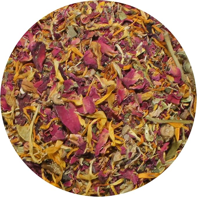 Flower Fusion Treat (1/2 lb) - Healthy Natural Dried Flower Herbivore Treat - Chinchillas, Guinea Pigs, Rabbits, Prairie Dogs, Degus, Hamsters, Rats, Squirrels, Sugar Gliders & Other Small Pets-PawvioPets