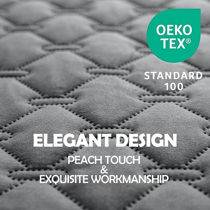 gogobunny 100% Double-Sided Waterproof Dog Bed Cover Pet Blanket Sofa Couch Furniture Protector for Puppy Large Dog Cat, Reversible (30x90 Inch (Pack of 1), Dark Grey/Light Grey)-PawvioPets