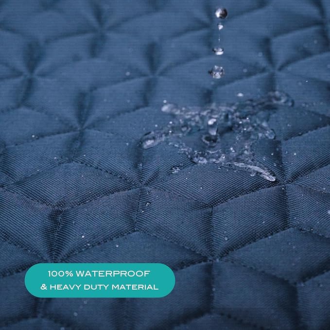 Dog Car Seat Covers for Back Seat, Heavy Duty Pet Bench Seat Covers for Trucks Waterproof Protector Back Seat Nonslip Dogs Car Seat Covers for Crew Cab/Ford F-Series/Ram 1500/Sierra/Silverado-PawvioPets