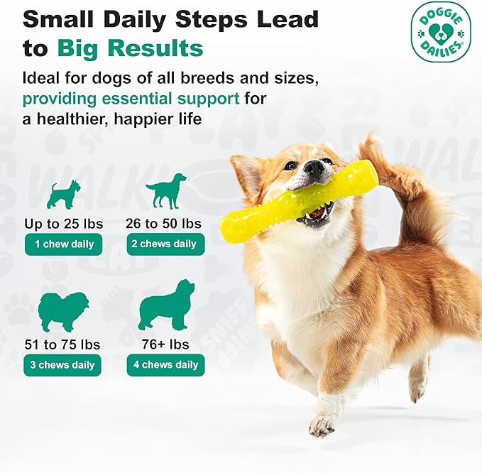 Doggie Dailies Cranberry Supplement for Dogs - Urinary Tract, Bladder & Kidney Support for Dogs - Cranberry for dogs with Marshmallow Root, Licorice Root & Apple Cider Vinegar (Chicken) 225 Soft Chews-PawvioPets