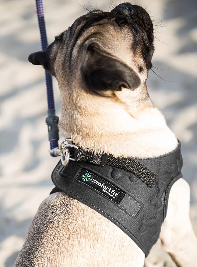 Comfort Fit No Pull Dog Harness for Medium Small Large Dogs Step-in Dog Vest Harness with Adjustable Buckle All Weather Comfortable Soft Padded Easy Control Handle Ideal for Walking Running Training-PawvioPets