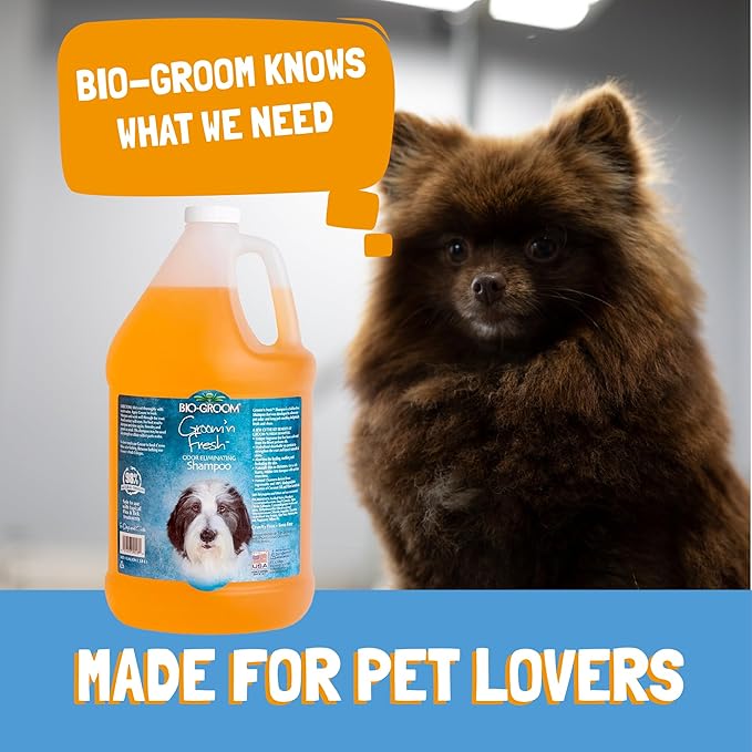 Bio-Groom Groom'n Fresh Dog Shampoo – Odor Eliminating, Dog Bathing Supplies, Puppy Wash, Cat & Dog Grooming Supplies, Cruelty-Free, Made in USA, Dog Products – 1 Gallon-PawvioPets