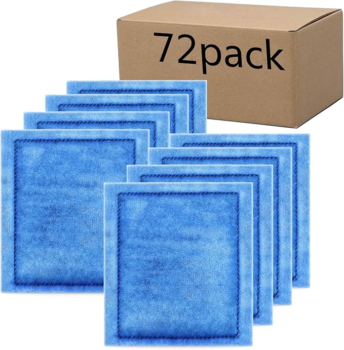 72 Pack Aquarium Rite-Size C Filter Cartridges Compatible with PRO Power Filters 275/375,Power Filters 200/350-PawvioPets