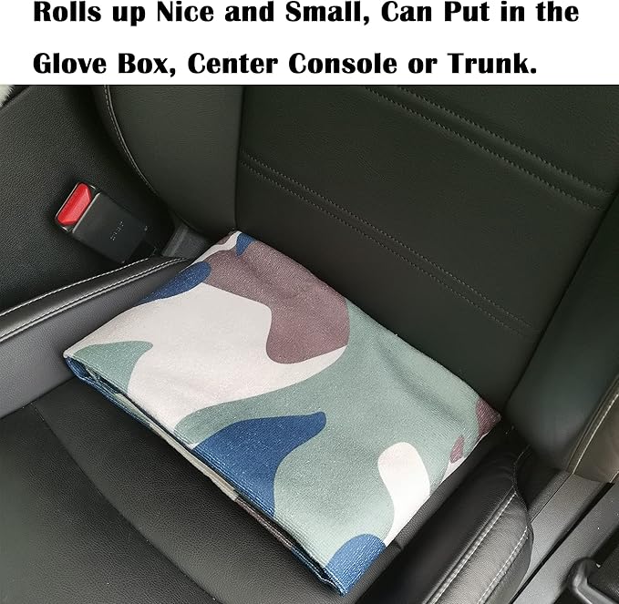 Car Seat Cover Protector Front Seats,for Gym Workout,Running,Swimming,Beach and Hiking,Waterproof Sweat Towel Bucket Seat Covers for Cars SUV Trucks (Camouflage, 1Pcs)-PawvioPets