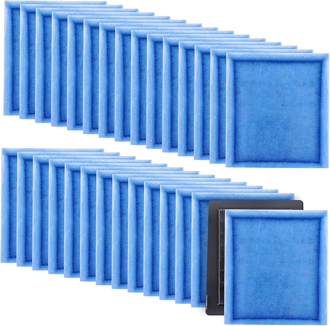 30PCS #3 Fish Tank Filters, Aquarium Filter Cartridge Compatible with Rite-Size C & Fit for EZ-Change #3 20-40/30-60 Gallon Fishtank Power Filter Replacement-PawvioPets