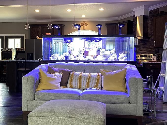 Aquarium Light - 95 Watt Sunrise Sunset Moonlight, Group Control Program Coral Reef Light Dimmable Full Spectrum for Marine Tanks,Saltwater Tank Light with Timer (Brackets)-PawvioPets