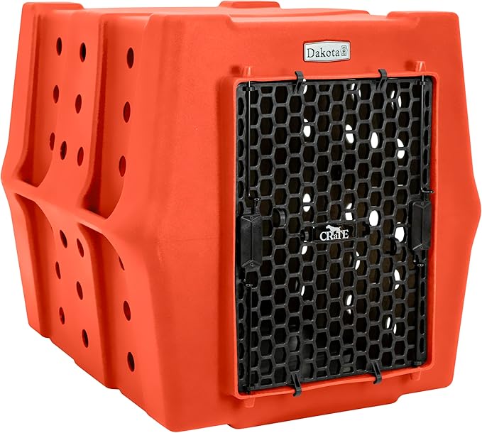 Dakota 283 Crate - Canine Rough and Tough Economy Kennel (Orange, Intermediate)-PawvioPets