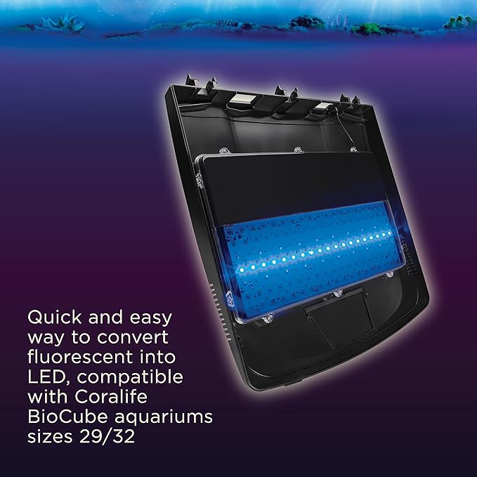 Coralife BioCube LED Aquarium Fish Tank Replacement Lid Canopy, 29/32 Gallon-PawvioPets
