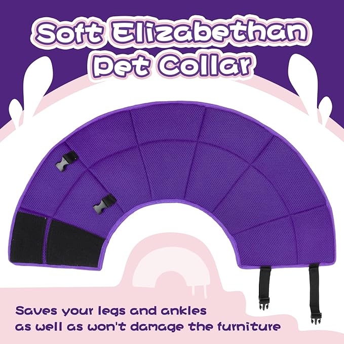 Dog Cone Collar Soft Cone for Medium Dogs After Surgery Adjustable Elizabethan Collar for Dogs to Stop Licking Wounds, Biting Stitches Professional Pet Recovery Cones E-Collar for Dog-PawvioPets