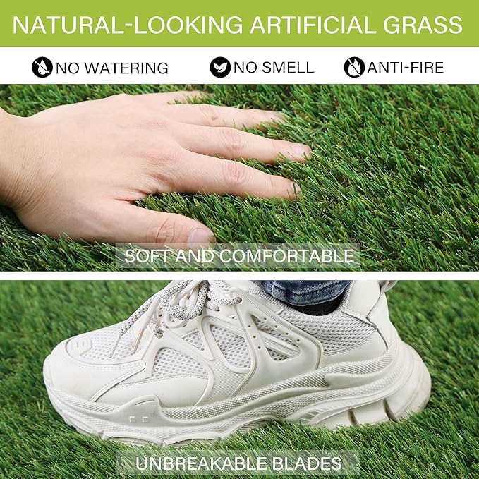 Fake Grass for Dog to Pee on Artificial Grass for Turf Mats for Puppy Training Dogs Pee Pads Extra Large for Dogs 6.5x10FT Dog Supplies Reusable-PawvioPets