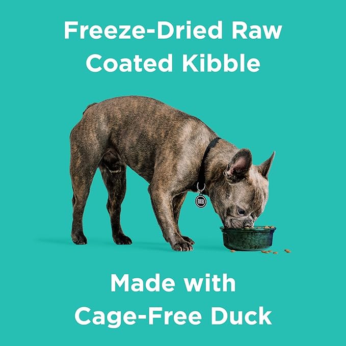 BIXBI Rawbble Dry Dog Food, Duck, 24 lbs - USA Made with Fresh Meat - No Meat Meal & No Corn, Soy or Wheat - Freeze Dried Raw Coated Dog Food - Minimally Processed for Superior Digestibility-PawvioPets