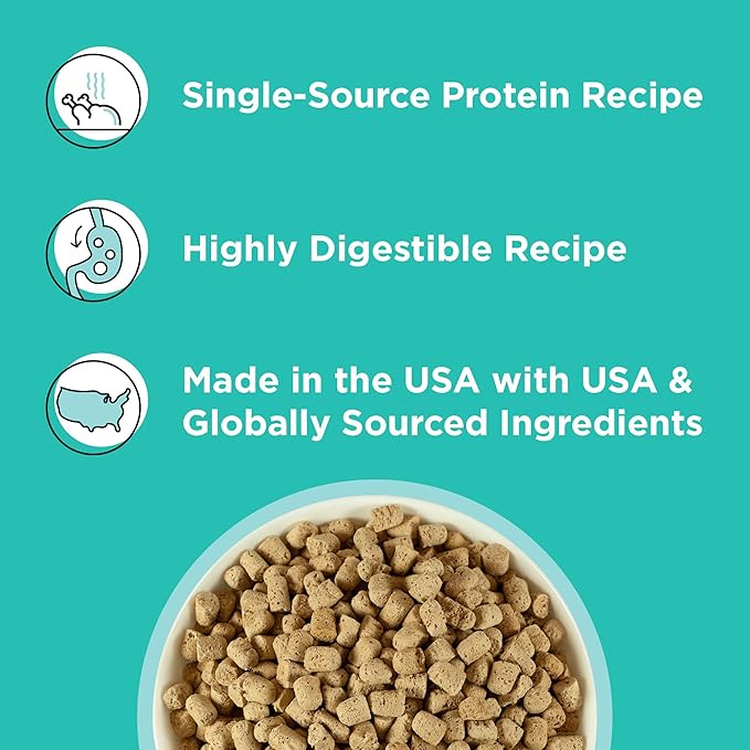 BIXBI Rawbble Freeze Dried Dog Food, Duck Recipe, 12 oz - 95% Meat and Organs, No Fillers - Pantry-Friendly Raw Dog Food for Meal, Treat or Food Topper - USA Made in Small Batches-PawvioPets