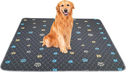 Aitmexcn Washable Dog Pee Pad, 2PCS 100% Waterproof Whelping Training Mat for Puppy/Senior, Fast Drying Reusable Pads for Indoor, Outdoor and Car Travel - 36'' x 48''-PawvioPets